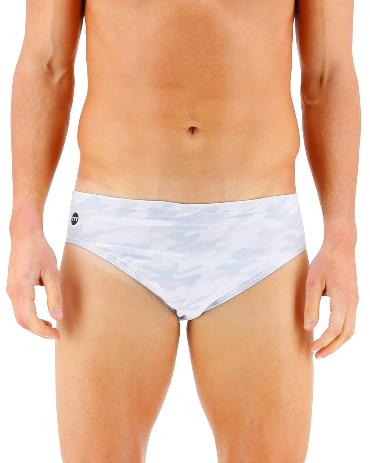 Изображение на TYR Durafast Elite® Men's Brief Swimsuit - Whiteout Camo