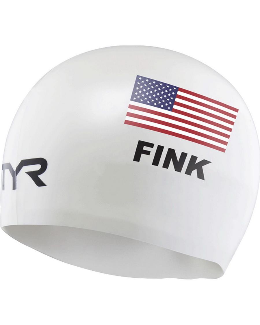 Изображение на TYR Adult Silicone Swim Cap - "FINK"