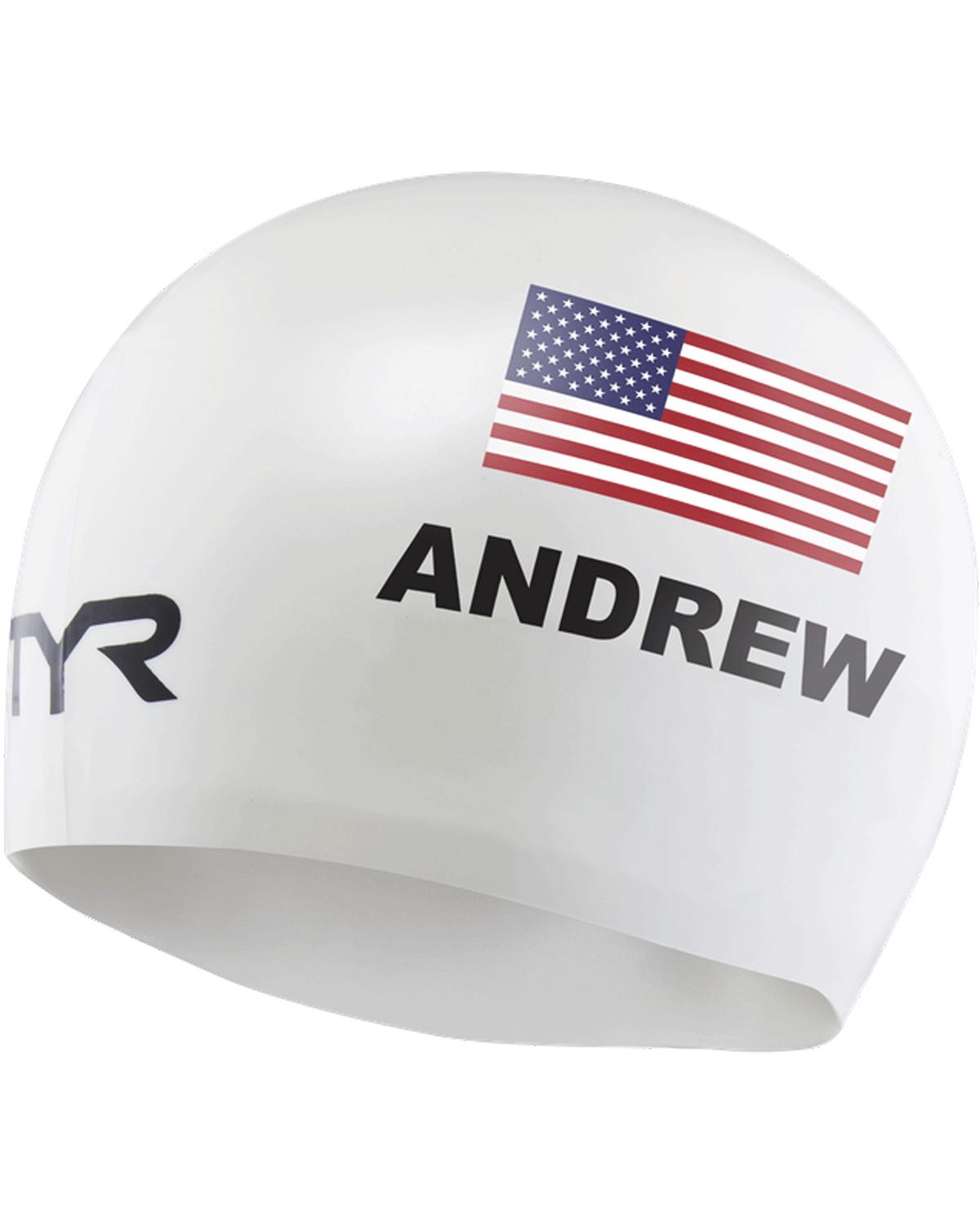 Изображение на TYR Adult Silicone Swim Cap - "ANDREW"