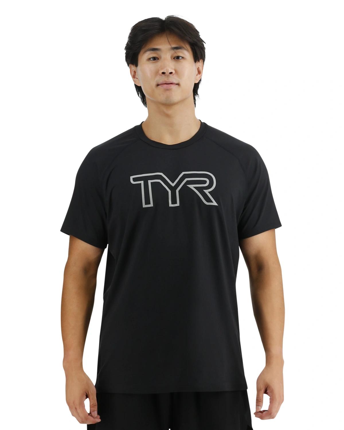 Изображение на TYR ClimaDry™ Men's Raglan Big Logo Tech Tee - Solid