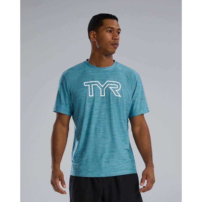 Изображение на TYR Airtec™ Men's Big Logo Tee - Solid / Heather