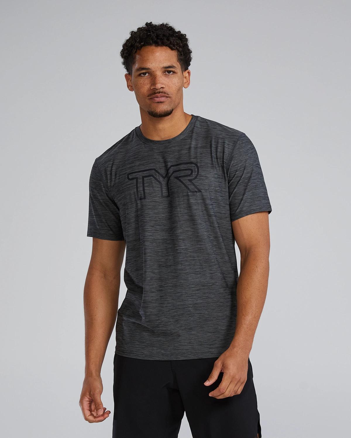 Изображение на TYR Airtec™ Men's Big Logo Tee - Solid / Heather