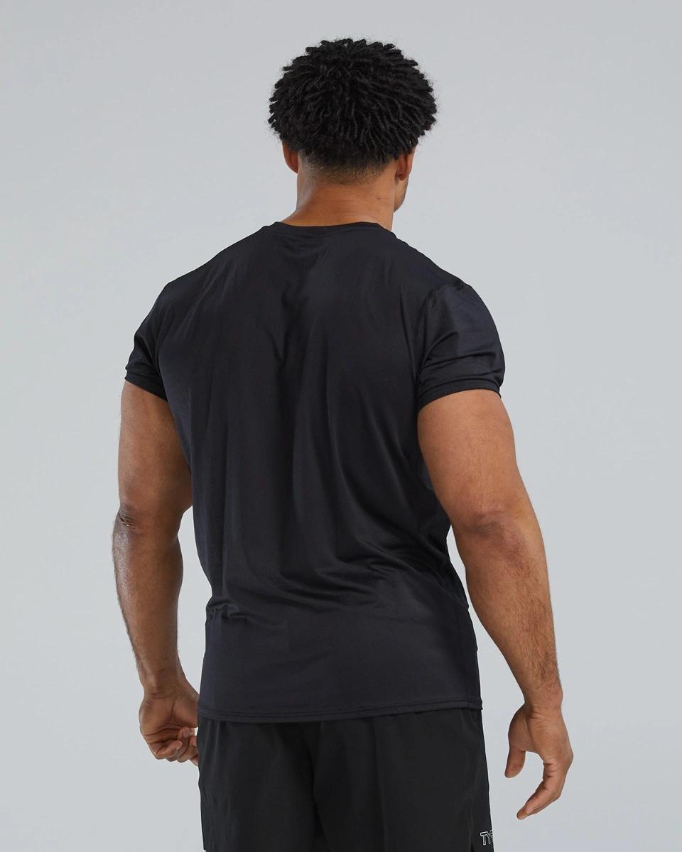 Допълнително изображение на TYR Airtec™ Men's Big Logo Tee - Solid / Heather